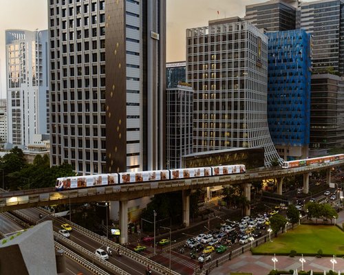 A view of Bangkok city transport BTS